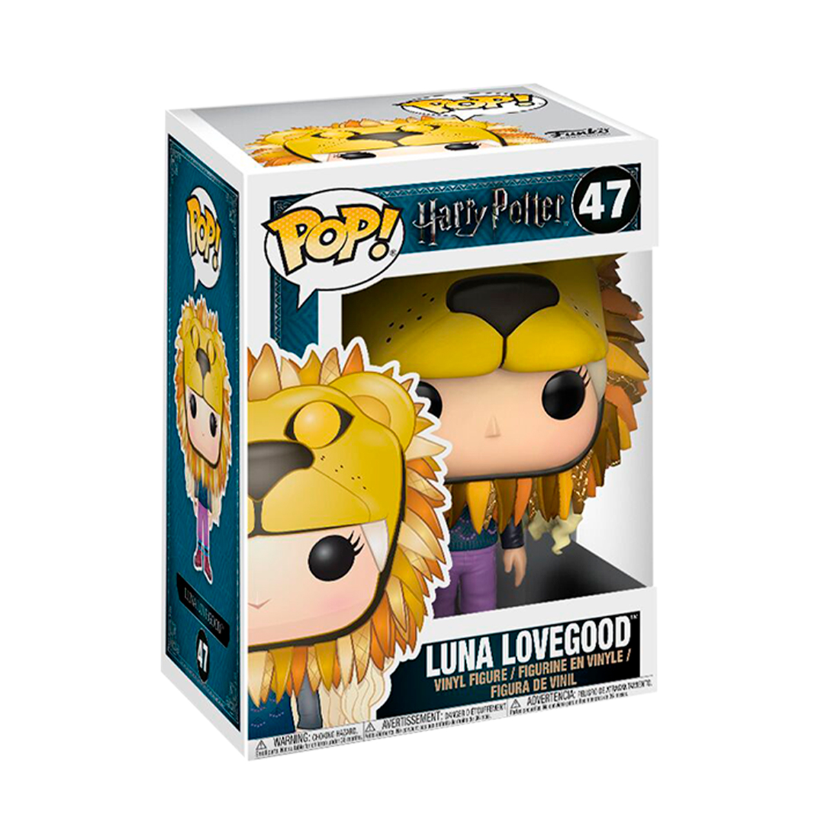Funko Pop Luna Lovegood Cabeza De Leon #47 Harry Potter Figura Original