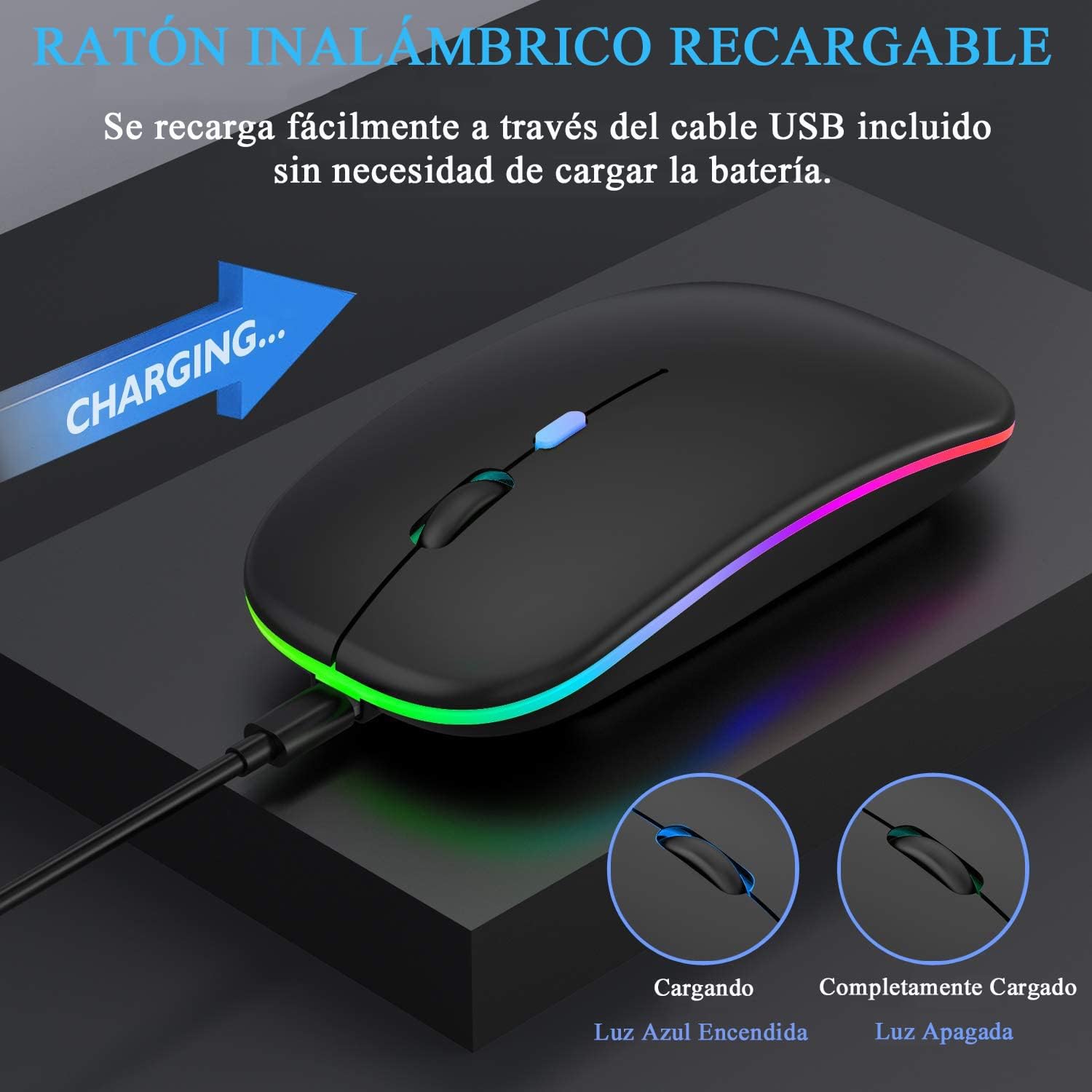 Mause raton Inalambrico recargable.