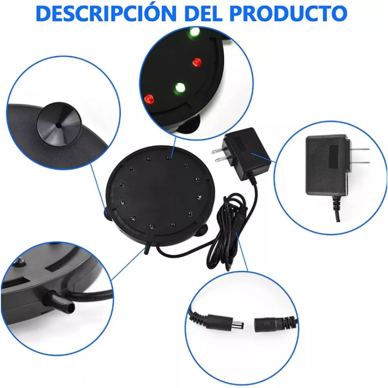 Lámpara Para Peceras Acuario 12 Burbuja Luces Sumergible.