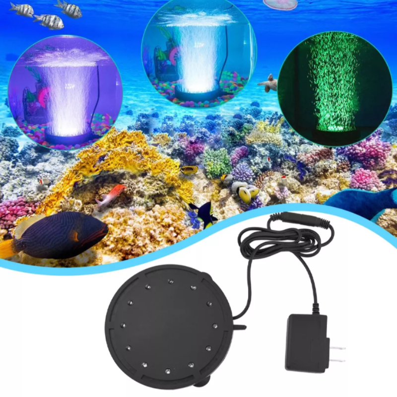 Lámpara Para Peceras Acuario 12 Burbuja Luces Sumergible.