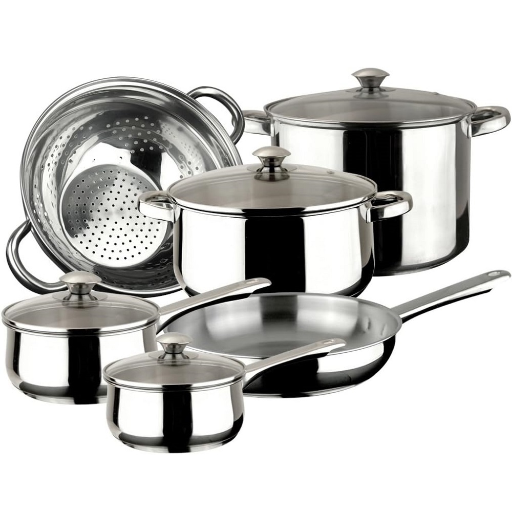 Batería Magefesa Vesta 10 Pzs Sirve para inducción Acero Inox