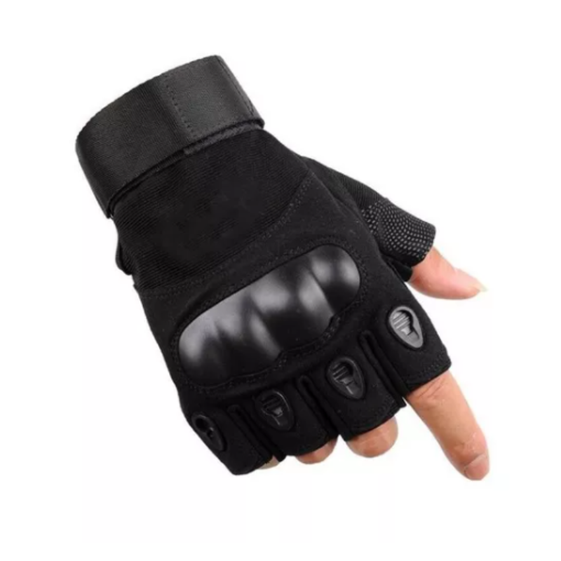 Guantes Tacticos Nudillos Almohadillas Militar Medio Dedo.