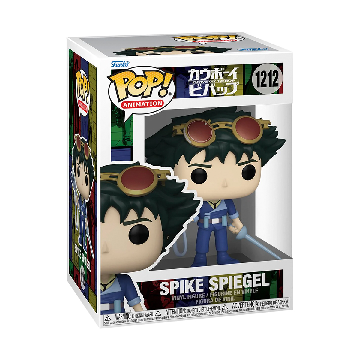 Funko Pop Spike Spiegel Con Arma Y Espada #1212 Cowboy Bebop Anime Fig Original