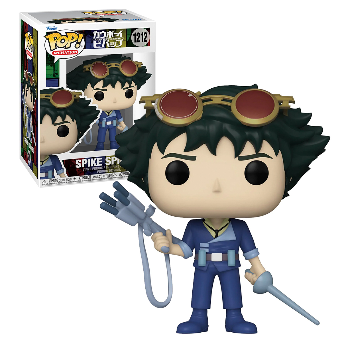 Funko Pop Spike Spiegel Con Arma Y Espada #1212 Cowboy Bebop Anime Fig Original