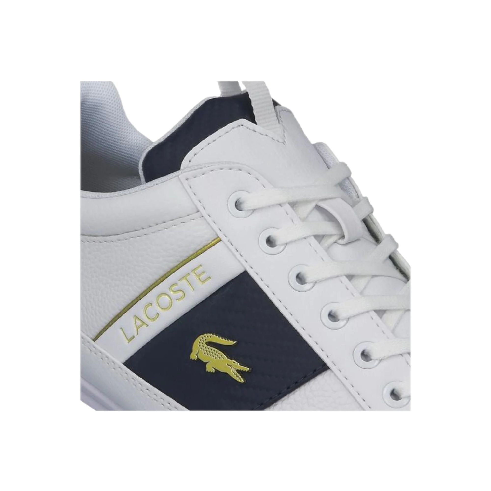 Tenis Lacoste Chaymon 0120 1 CMA Blanco con Azul Hombre Originales 740CMA004321G