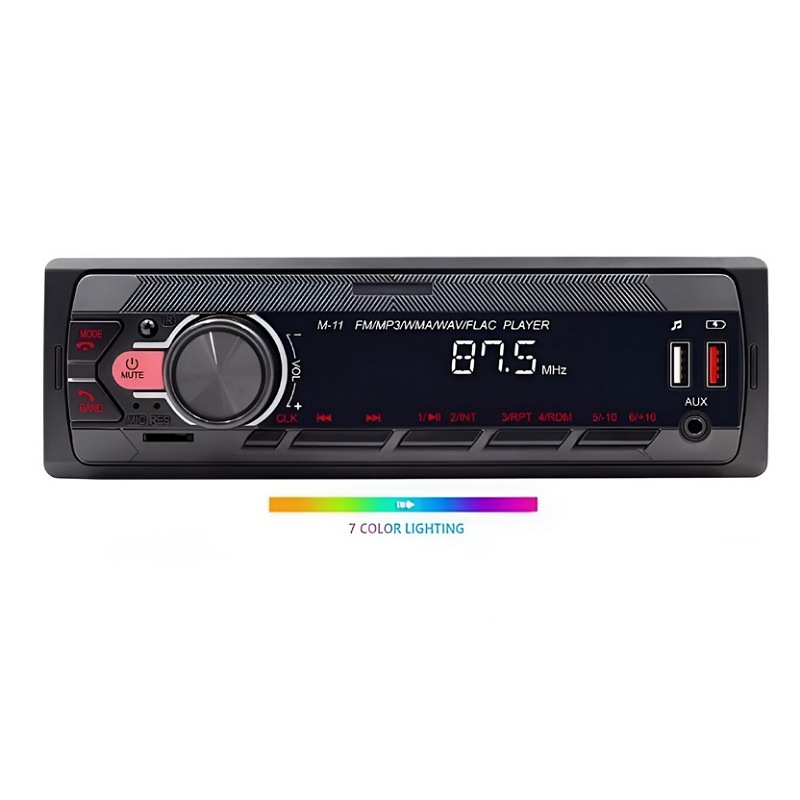 Radio con Bluetooth para coche, reproductor estéreo de 1 Din, AUX-IN para  teléfono, MP3, eléctrico