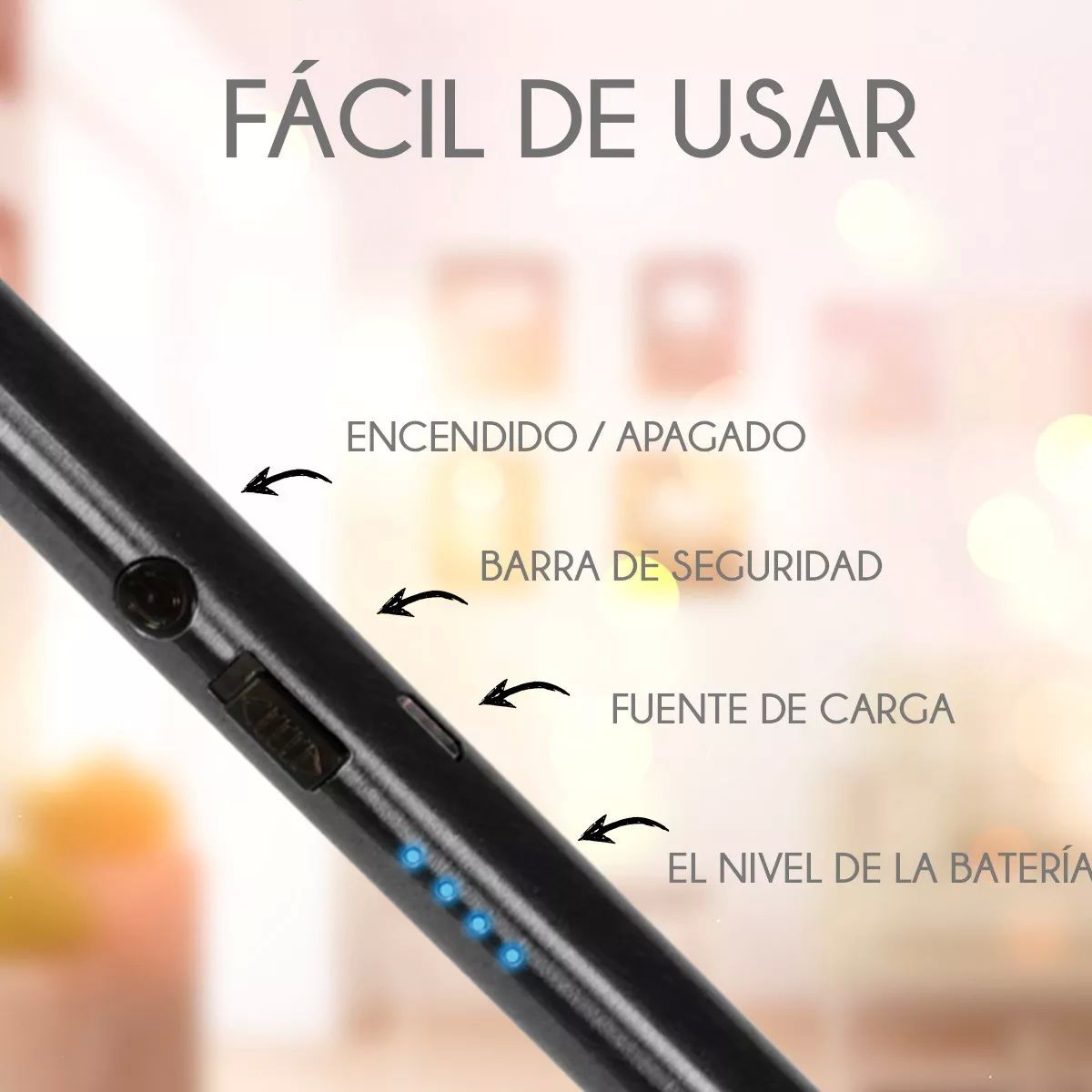 Encendedor eléctrico recargable usb BBQ estufa camping boiler