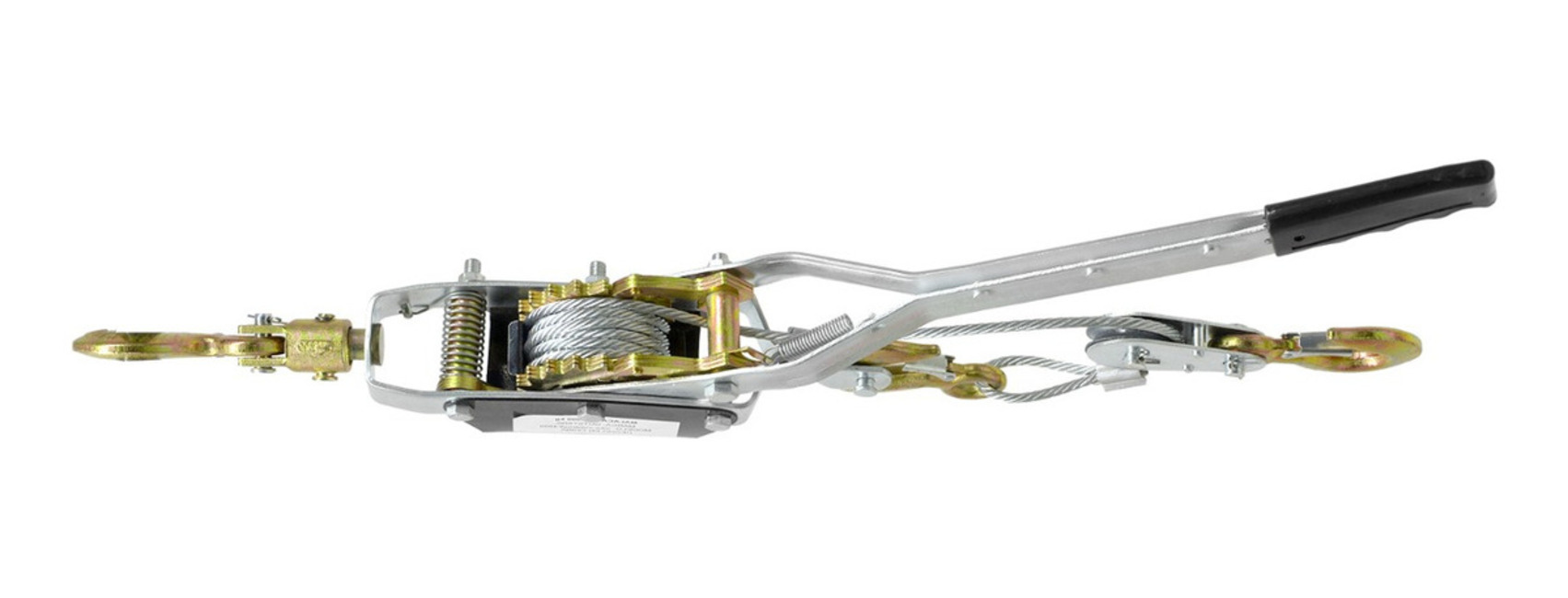 Malacate Winch Manual 4 Ton Cable Acero 2.8m 3 Ganchos