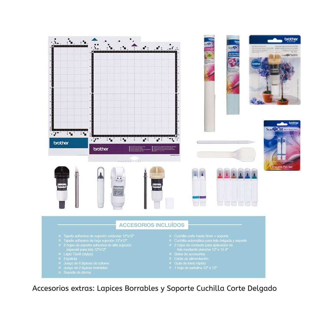 ScannCut Mini Plotter de Corte Brother SDX225 1343 Diseños