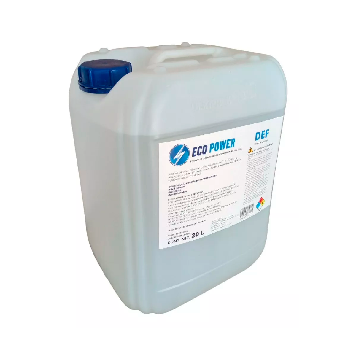 UREA DEF ECO POWER GRADO AUTOMOTRIZ GARRAFA DE 20 LITROS