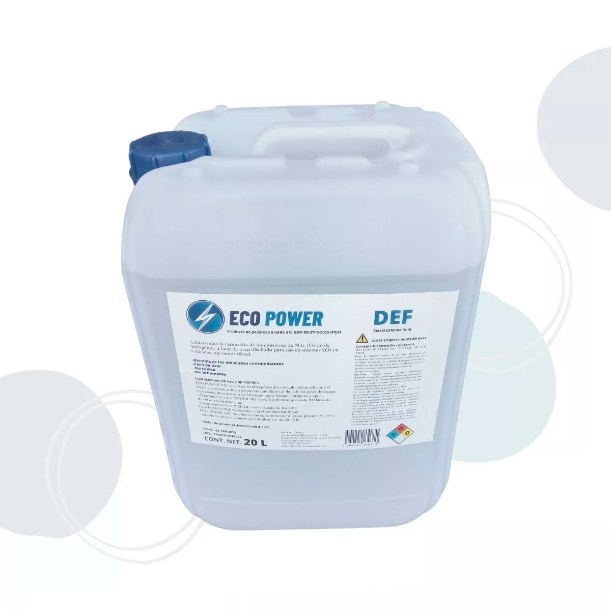 UREA DEF ECO POWER GRADO AUTOMOTRIZ GARRAFA DE 20 LITROS
