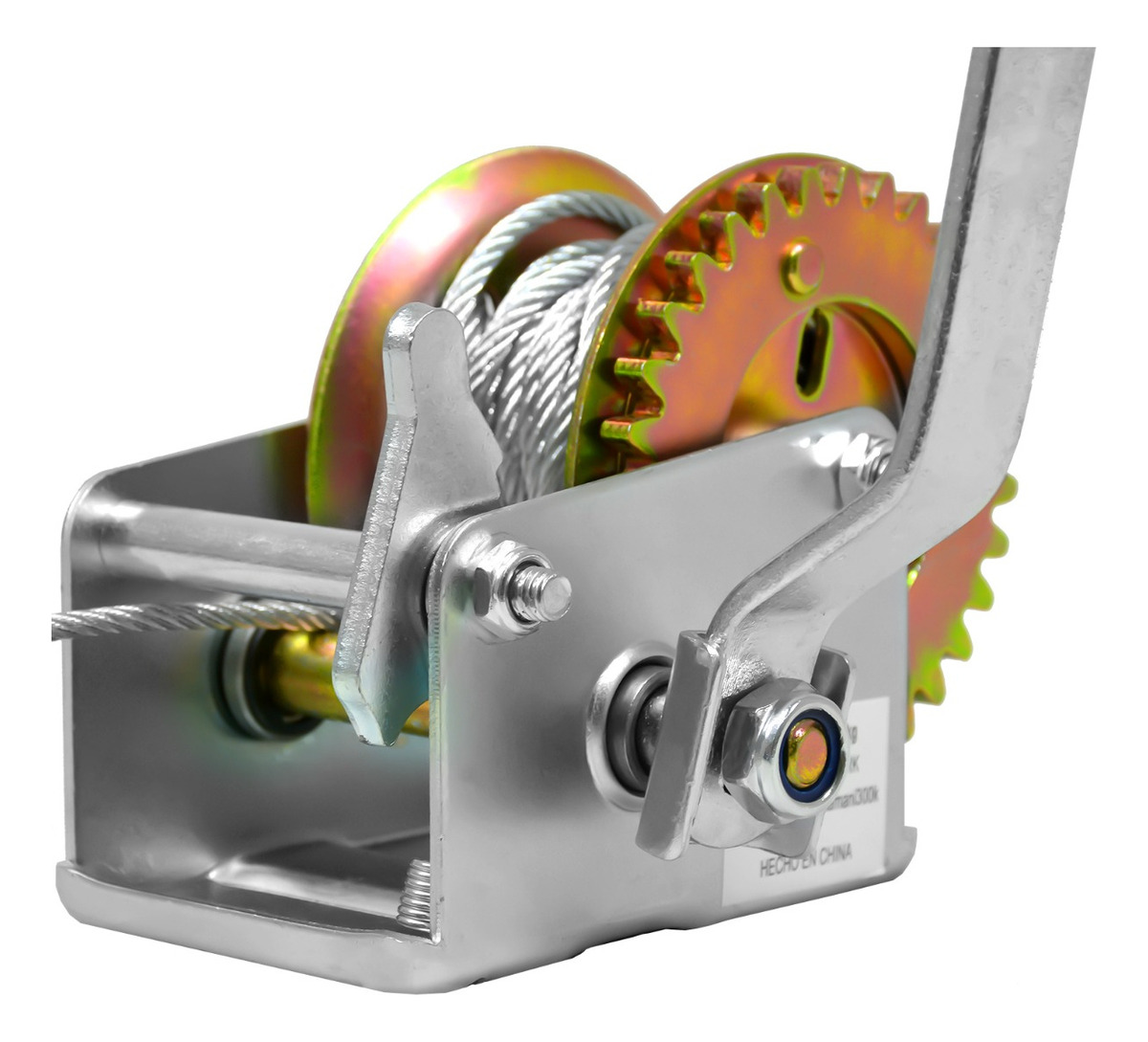 Malacate Winch Manual 661 Lb 300 Kg Cable Acero 650 Cm