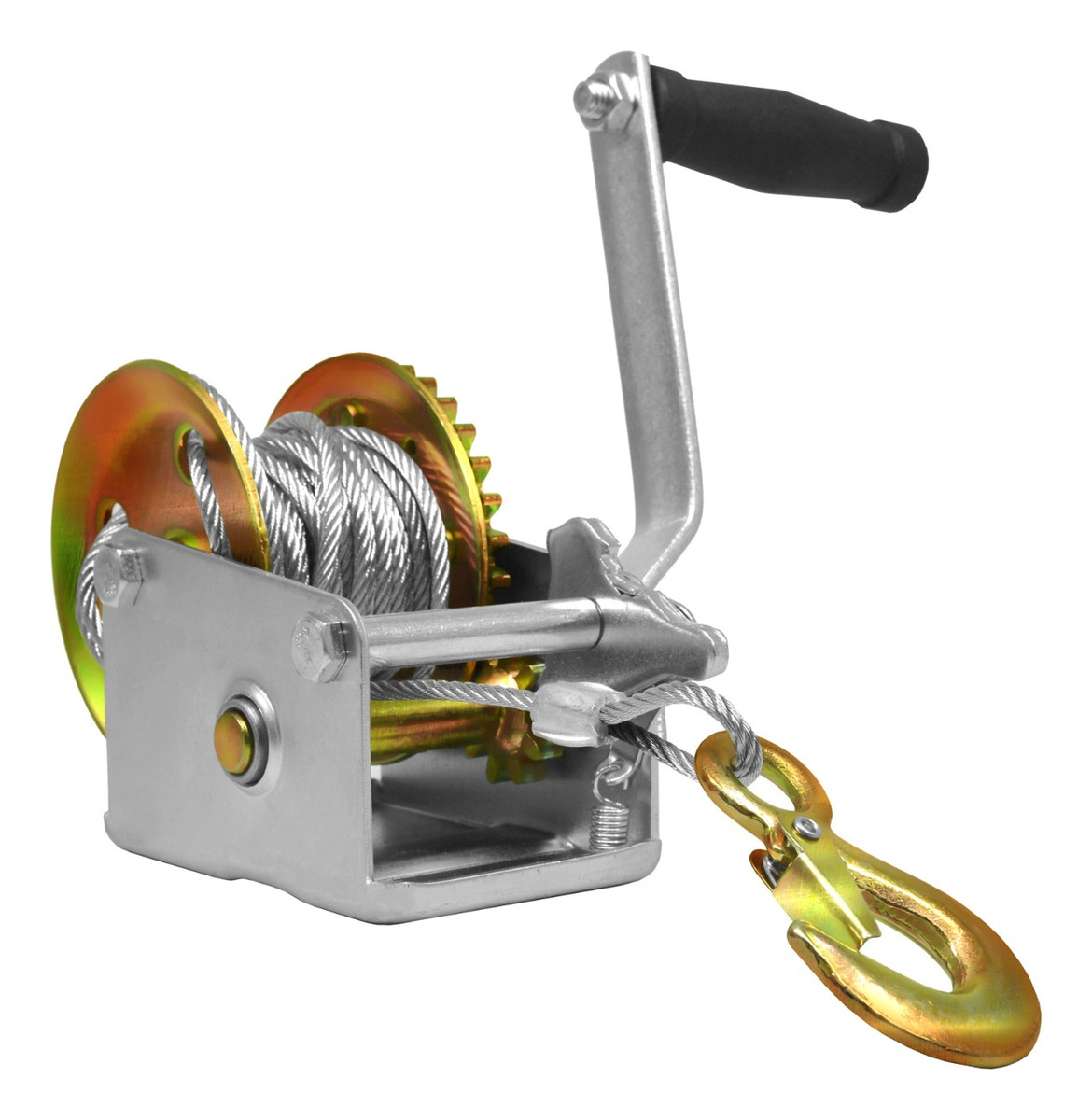 Malacate Winch Manual 661 Lb 300 Kg Cable Acero 650 Cm