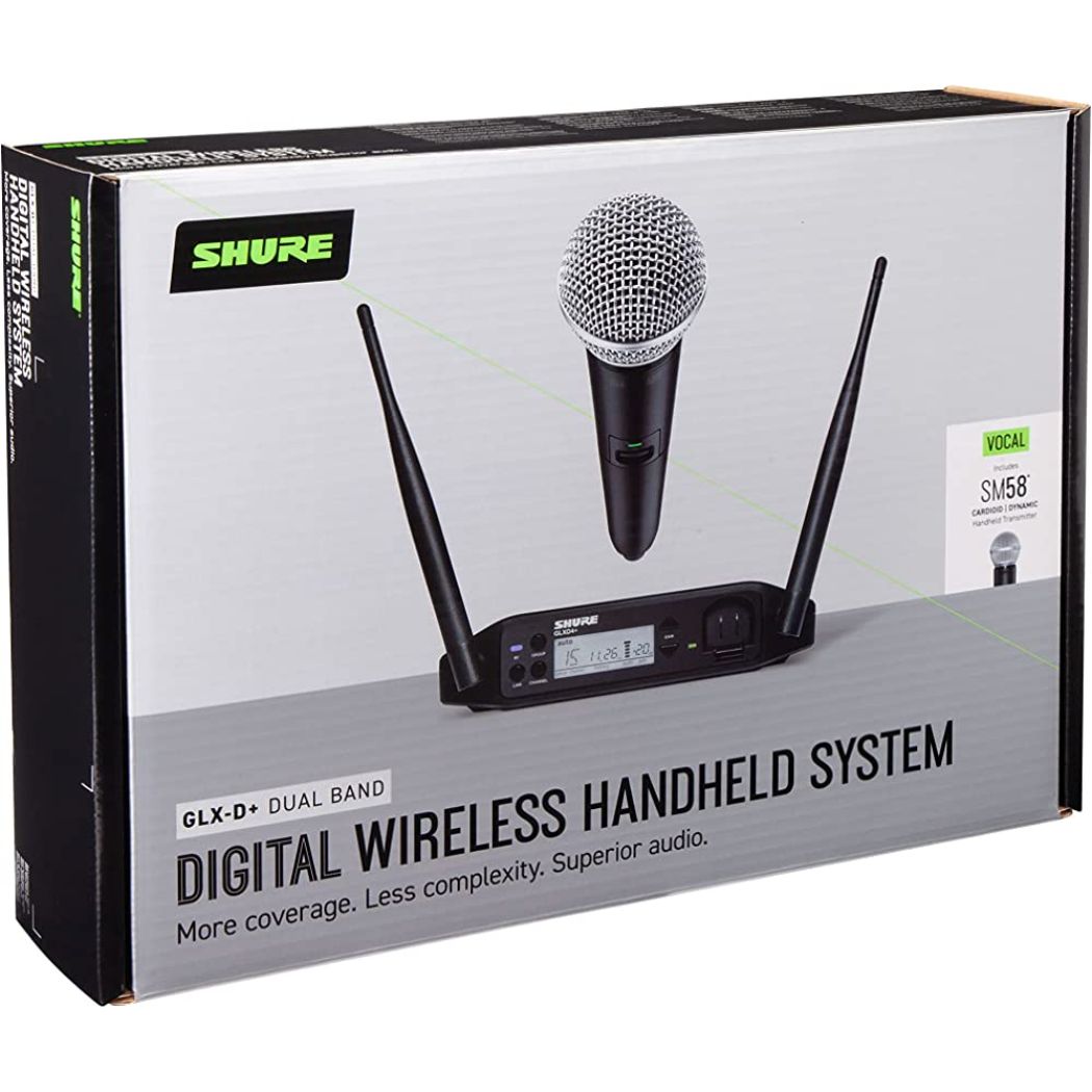 Micrófono Inalámbrico Shure GLXD24SM58-Z3 Cardioide/de Mano