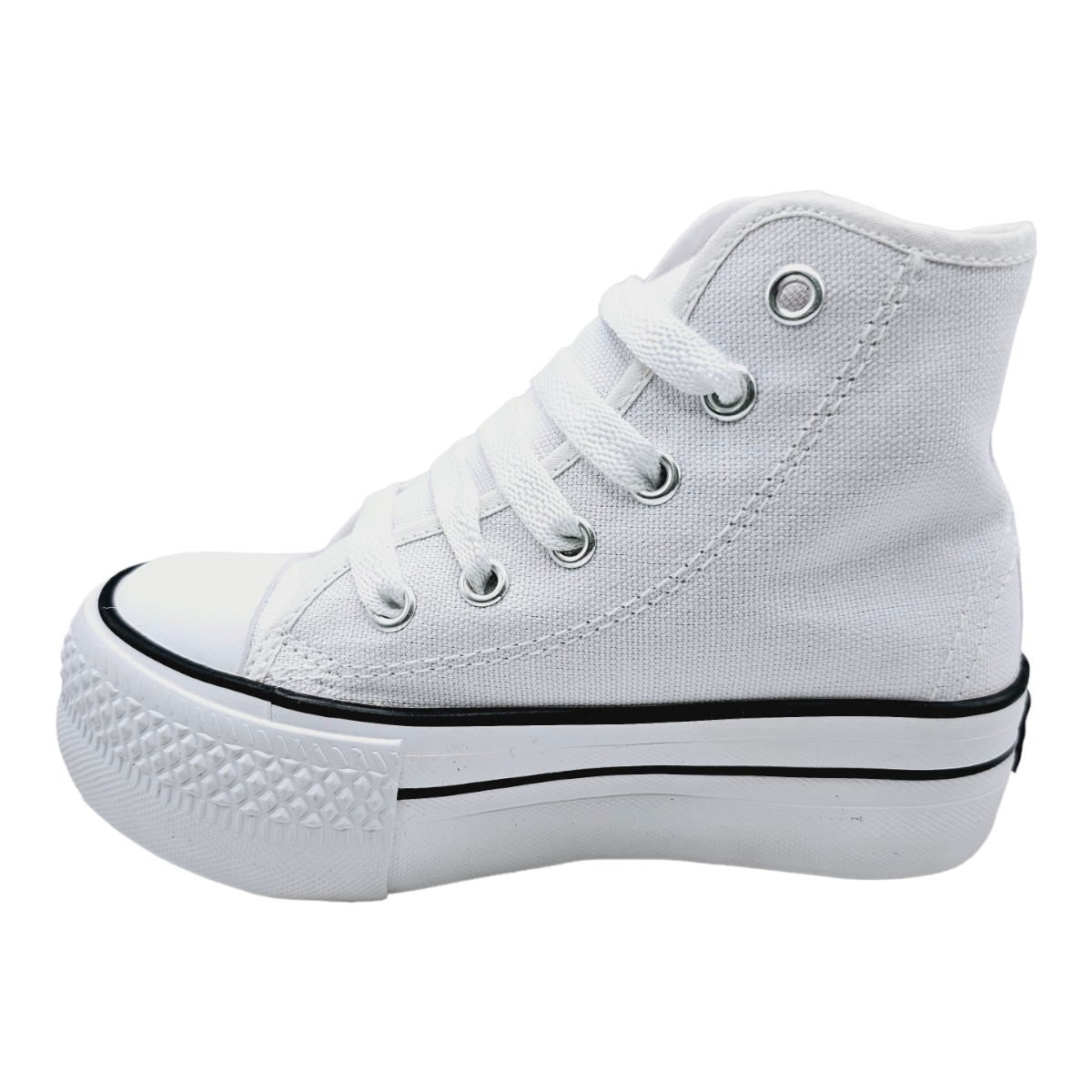 Tenis Bubble Gummers Bota Plataforma Blanco ROCCO Juvenil 22 AL 26
