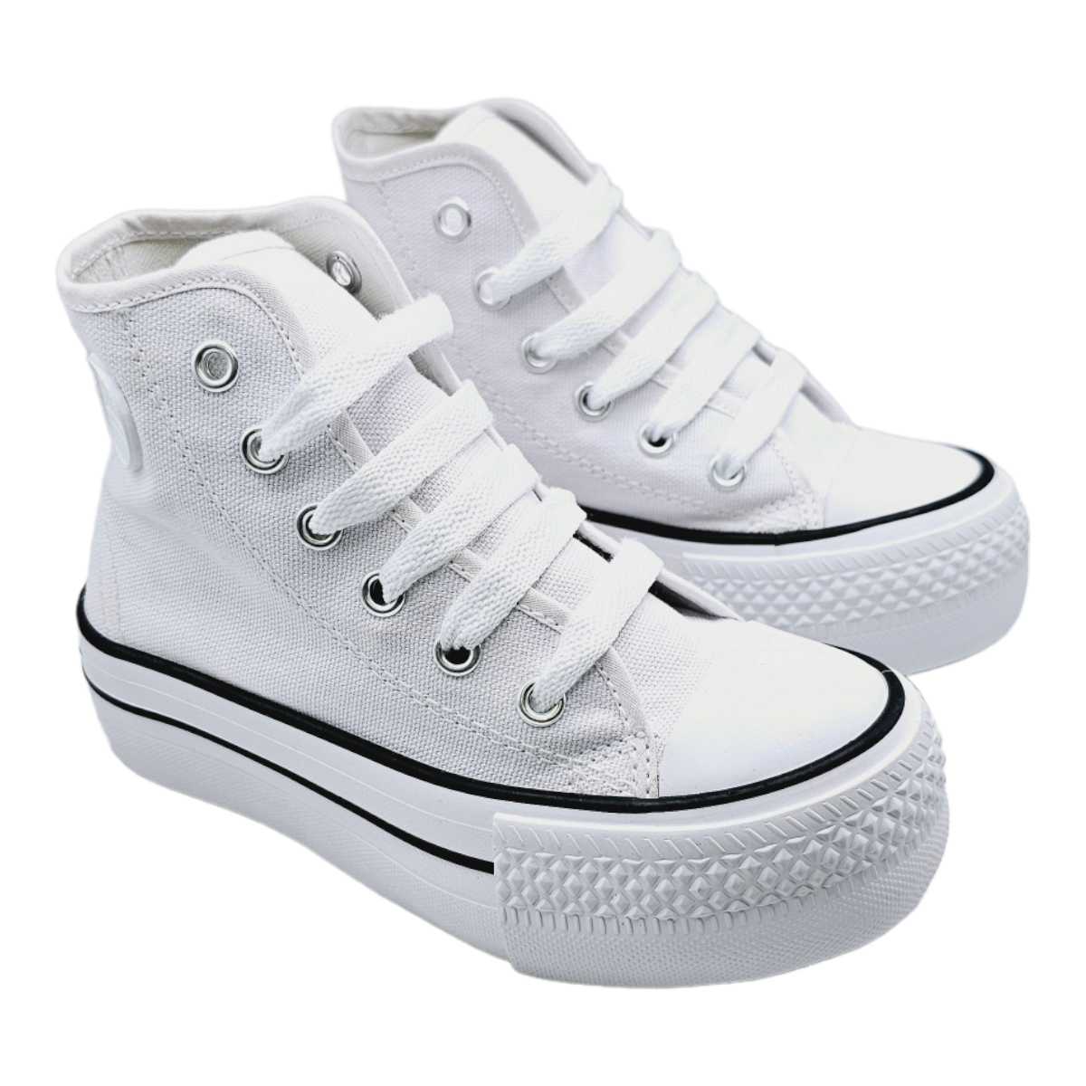 Tenis Bubble Gummers Bota Plataforma Blanco ROCCO Juvenil 22 AL 26