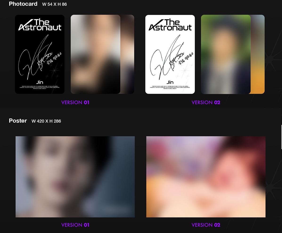 BTS - Jin The Astronaut (Versión verde) Album Kpop