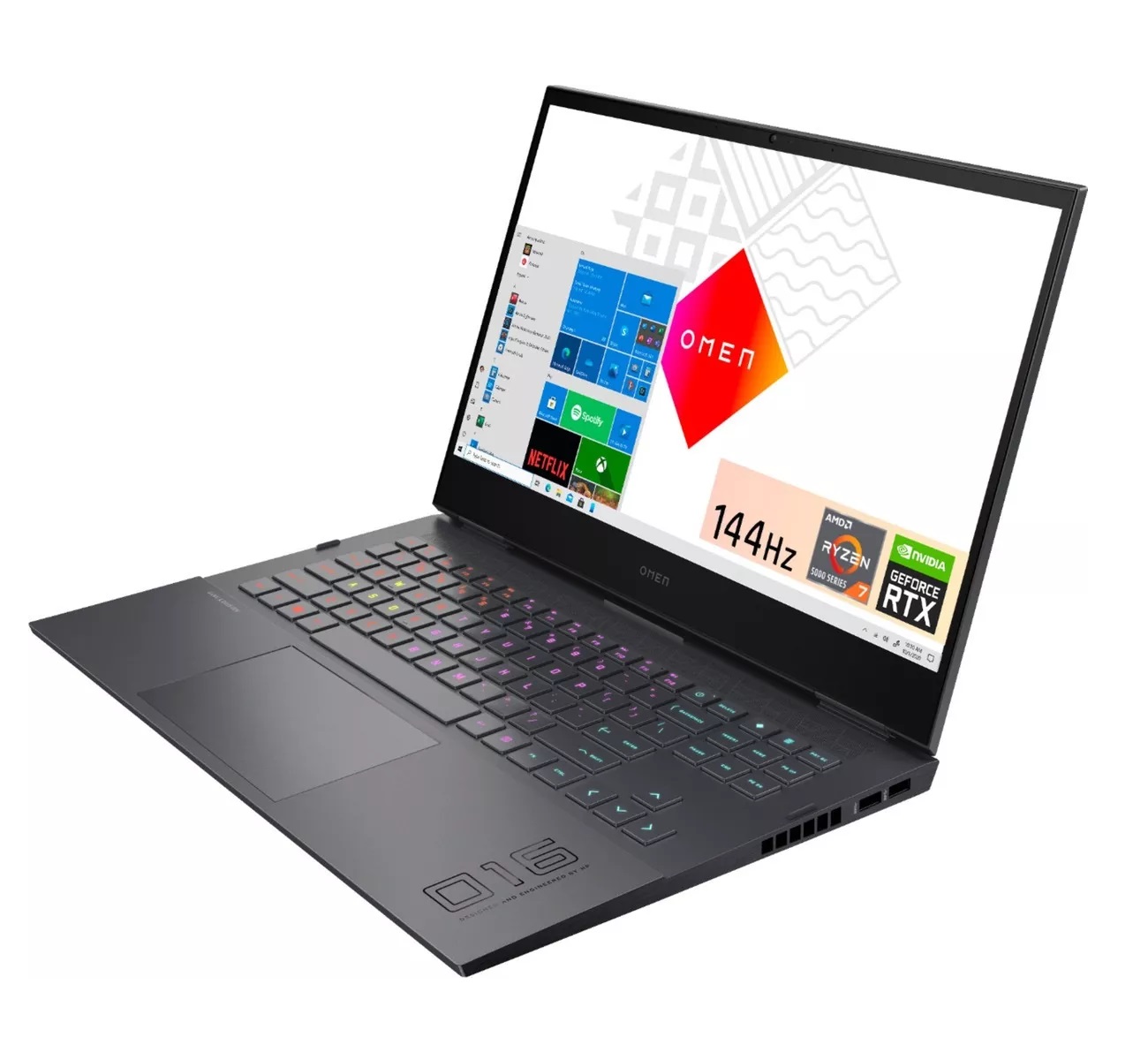 Laptop Gamer Hp Omen 16-c0011dx 16.1 Pulgadas Full HD IPS 144 Hz Procesador AMD Ryzen 7-5800h 16 Gb Ram 512 Gb Ssd Tarjeta Gráfica Nvidia Geforce Rtx 3050 Ti Windows 11 Home