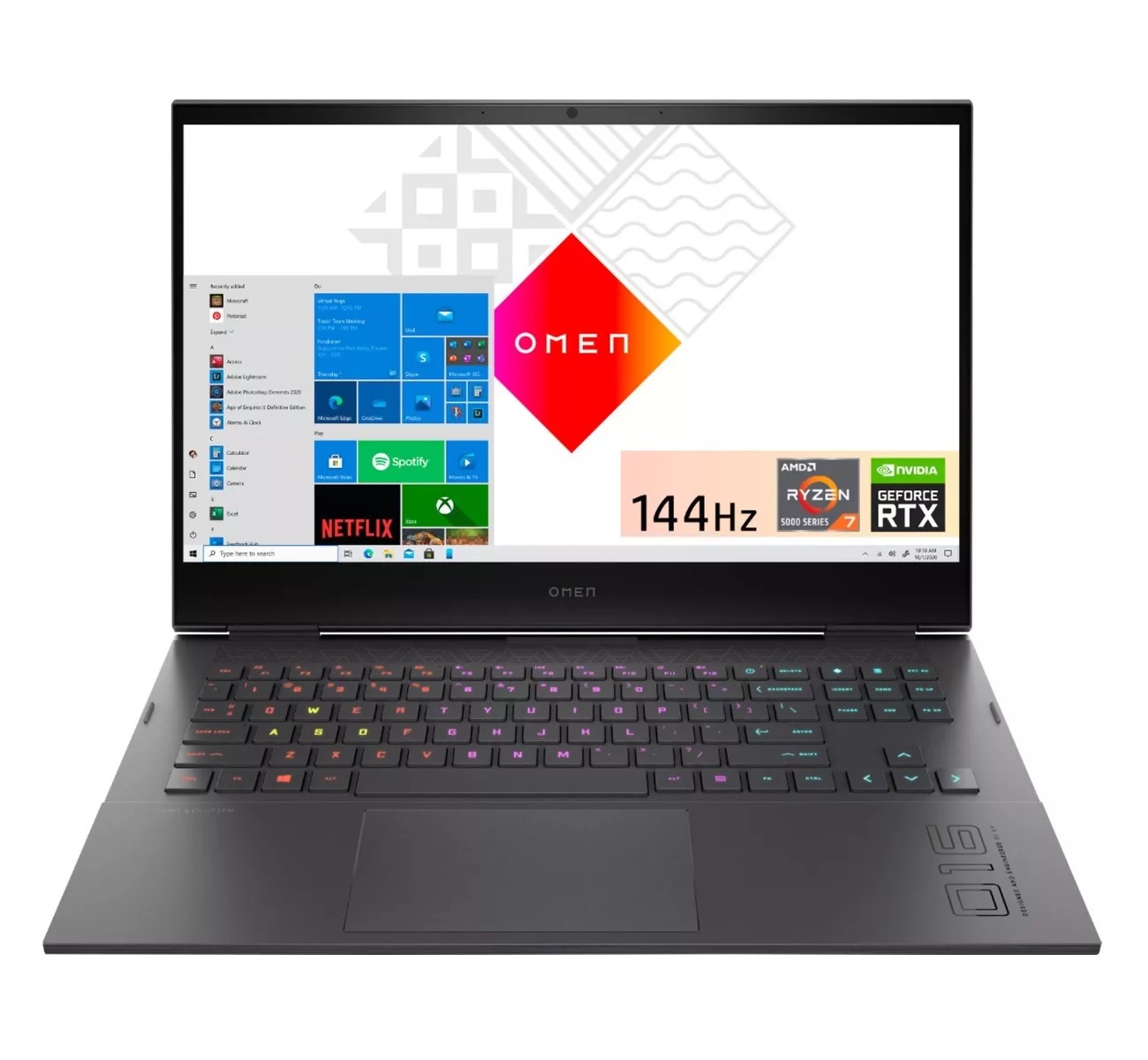 Laptop Gamer Hp Omen 16-c0011dx 16.1 Pulgadas Full HD IPS 144 Hz Procesador AMD Ryzen 7-5800h 16 Gb Ram 512 Gb Ssd Tarjeta Gráfica Nvidia Geforce Rtx 3050 Ti Windows 11 Home