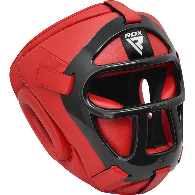 RDX Casco de Boxeo MMA Muay Thai, Parrilla Facial extraíble