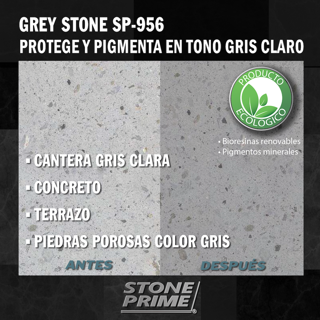 Sellador para piedra cantera gris claro Stone Prime Acabado húmedo 5 litros 
