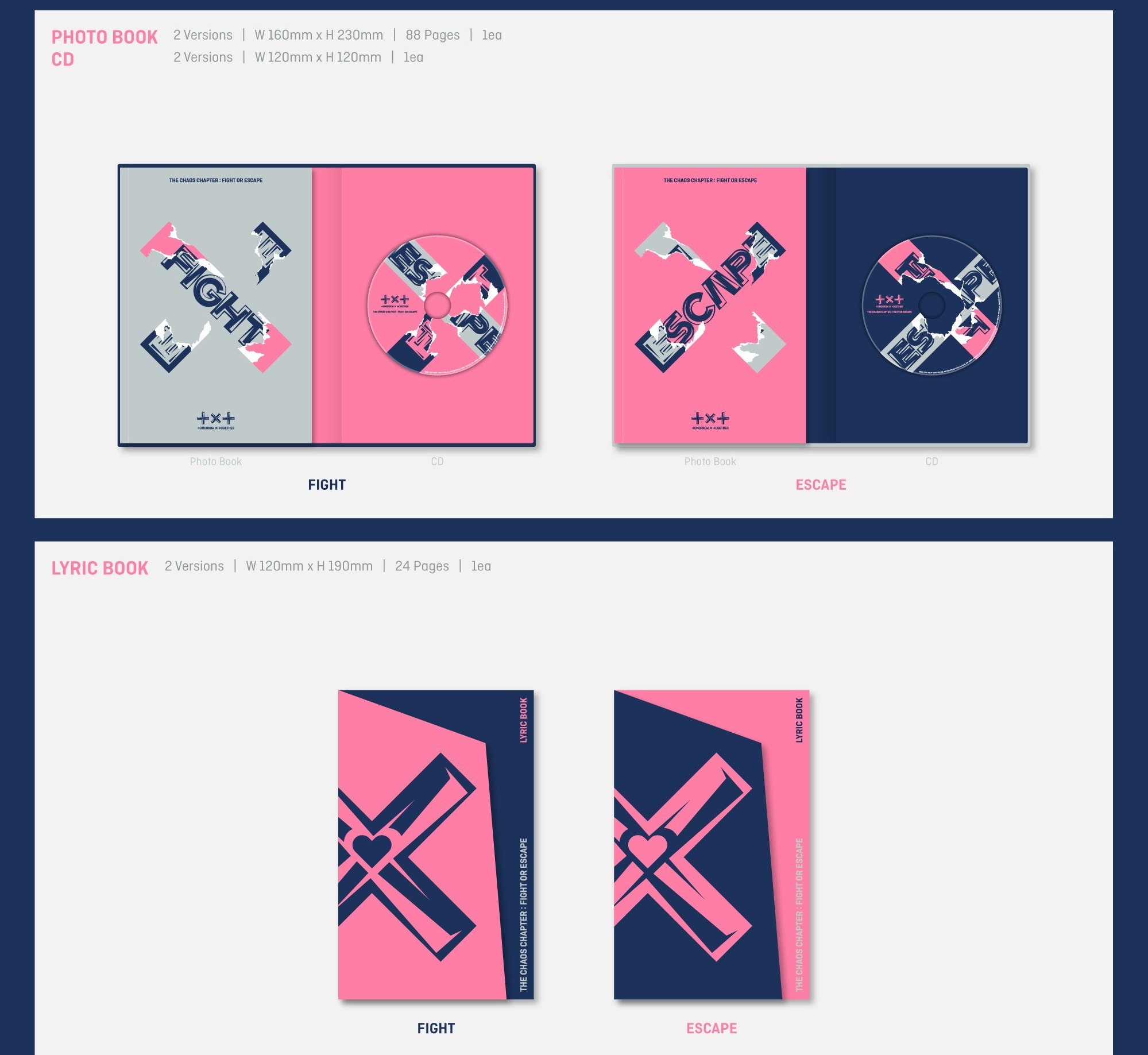 TXT - The Chaos Chapter: Fight or Escape (Versión Fight) Album kpop