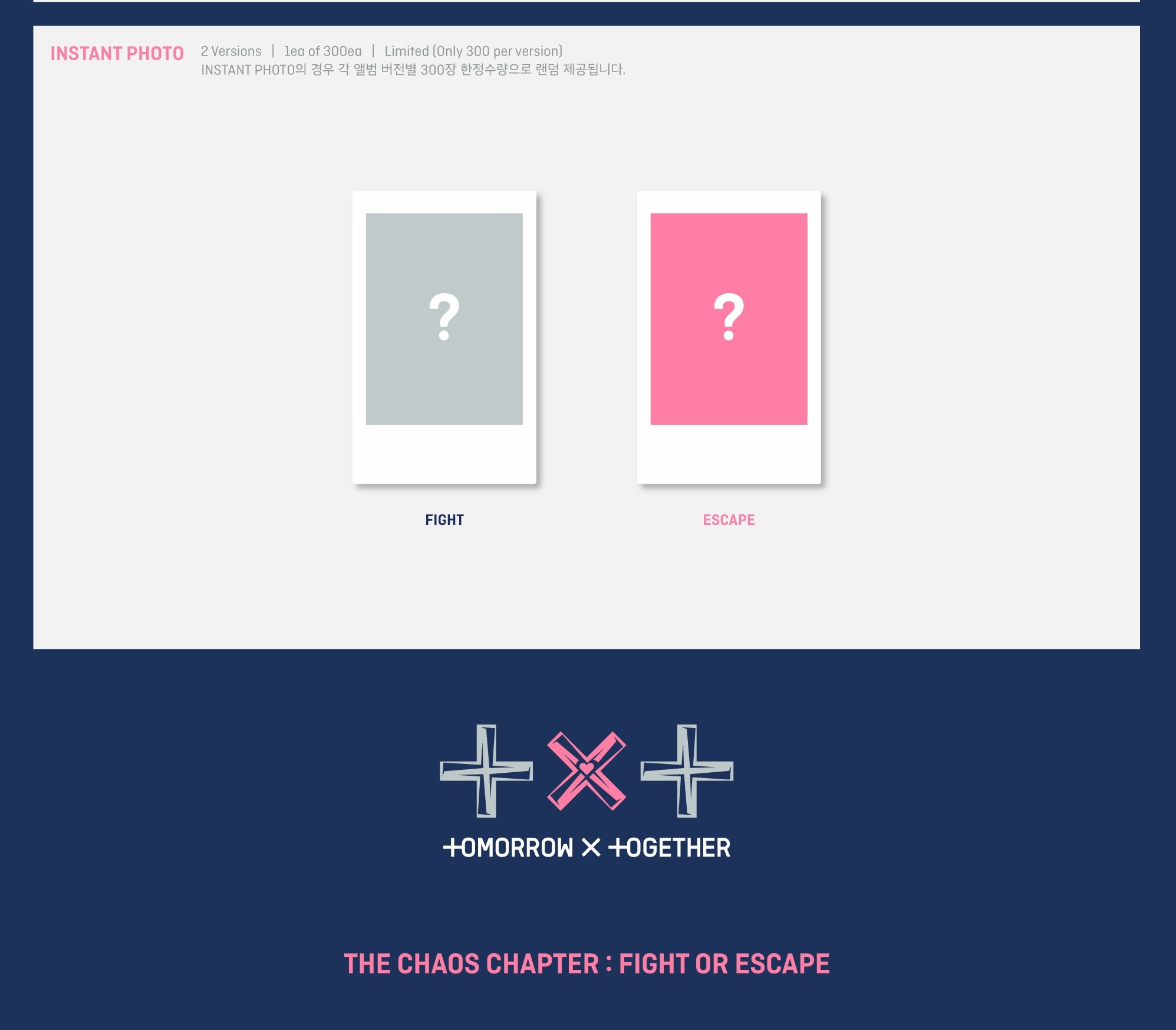 TXT - The Chaos Chapter: Fight or Escape (Versión Fight) Album kpop