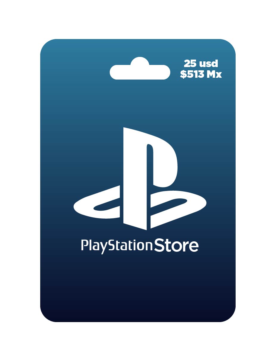 Playstation Store 25 USD $513, tarjeta prepago, Pin Digital
