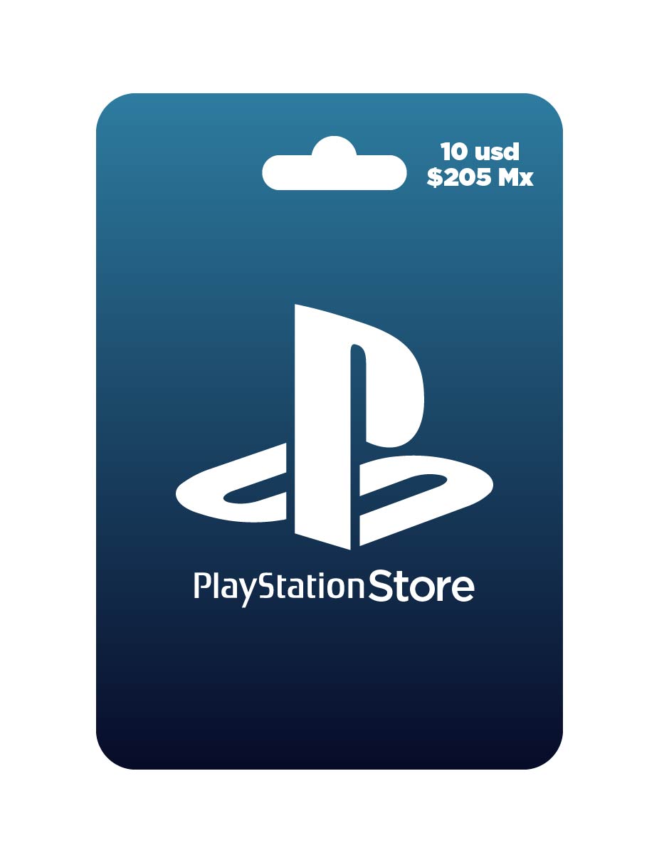Playstation store 10 USD $205 pesos tarjeta prepago, Pin Digital