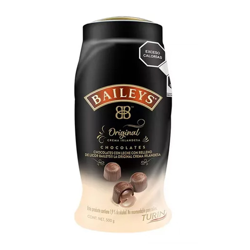 Chocolates Turin Con Relleno De Licor Baileys Vitrolero 500g