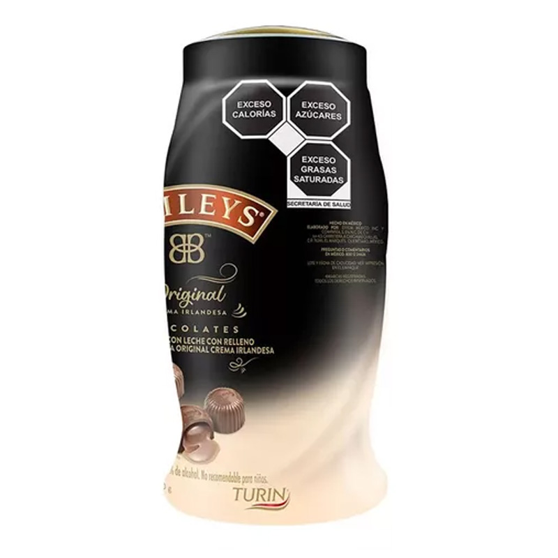 Chocolates Turin Con Relleno De Licor Baileys Vitrolero 500g