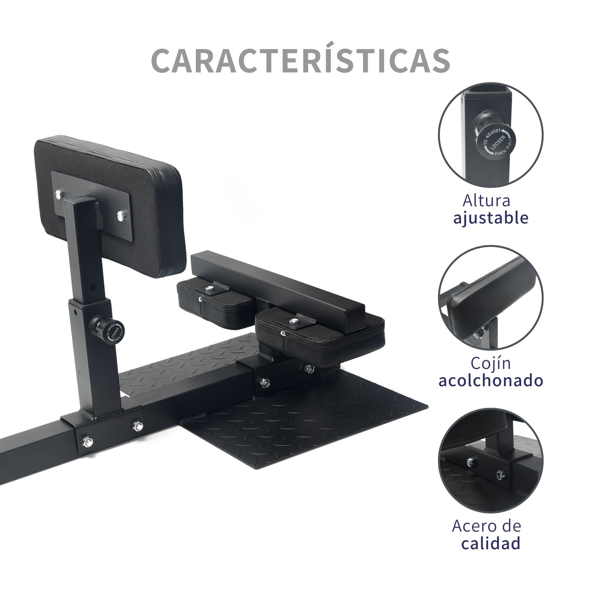Banco De Sentadillas Profesional Ajustable Silla Squads 91cm
