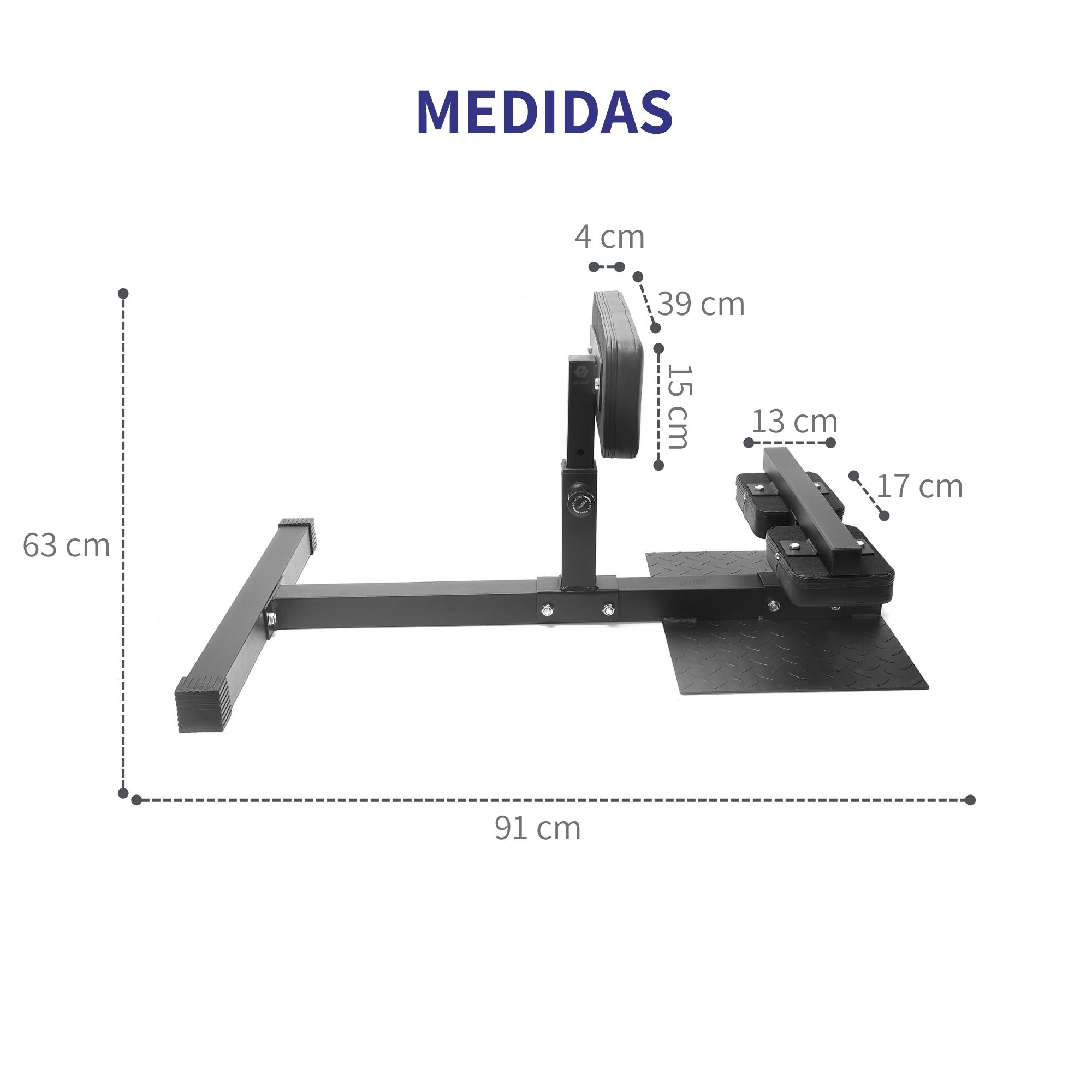 Banco De Sentadillas Profesional Ajustable Silla Squads 91cm