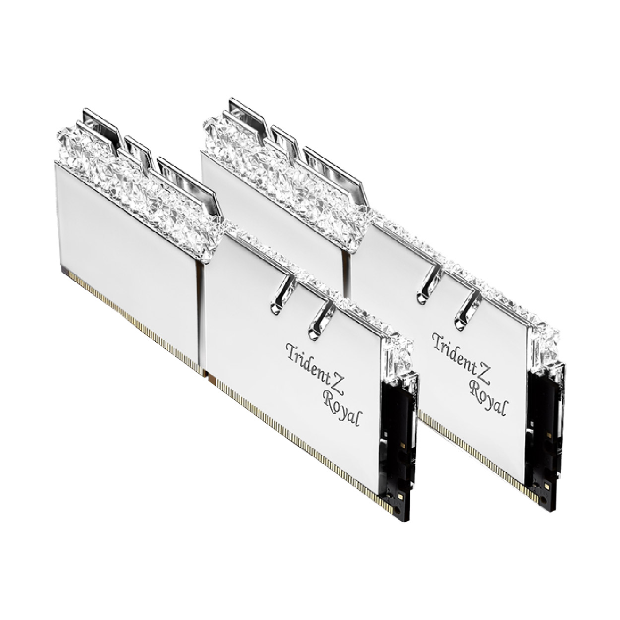 Memoria Ram Dimm Ddr4 G.skill Trident Z Royal Plata RGB 16GB (8GBx2) 3600MHZ // F4-3600C18D-16GTRS