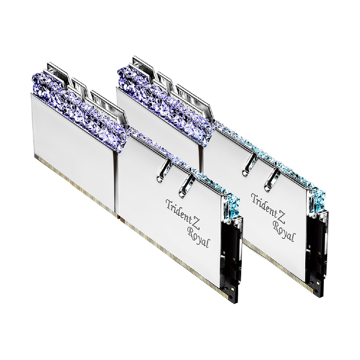 Memoria Ram Dimm Ddr4 G.skill Trident Z Royal Plata RGB 16GB (8GBx2) 3600MHZ // F4-3600C18D-16GTRS