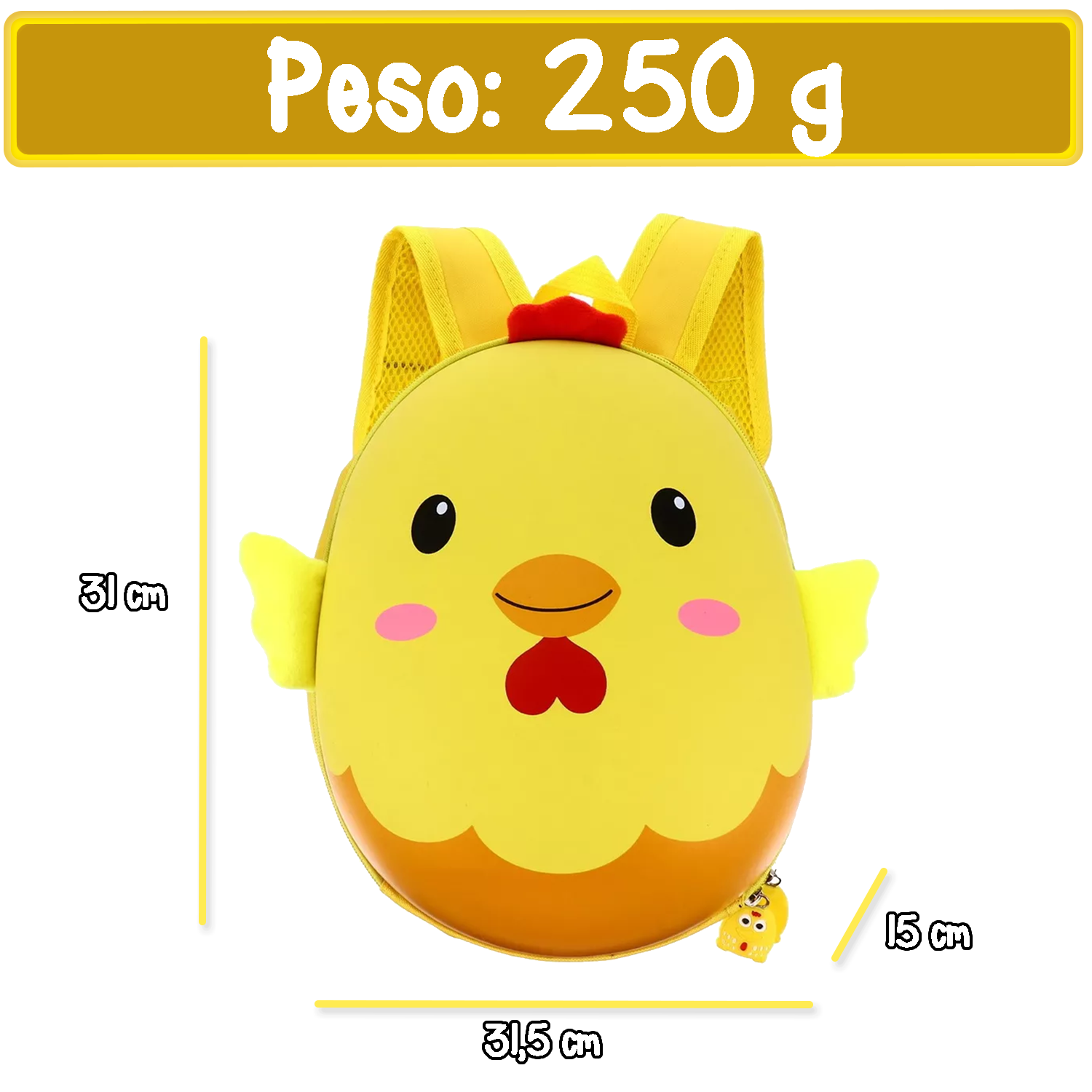 Lonchera escolar en forma de pollito Yuff!