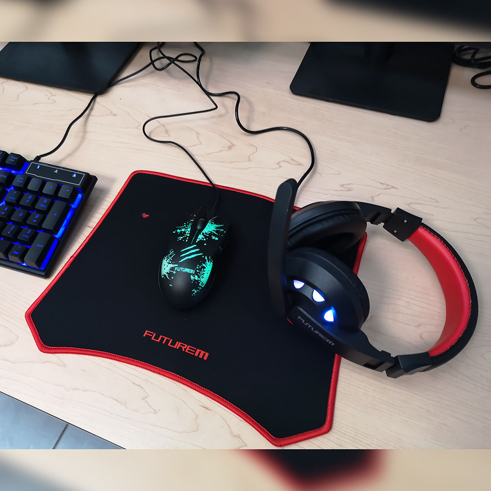 Kit Gamer con Teclado, Audífonos, Mouse y Mouse Pad / Master / MC-KITGAMEPRO