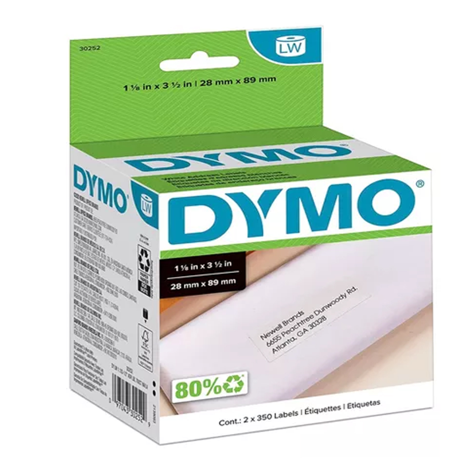 ETIQUETA DYMO 30252 28mm X 89mm