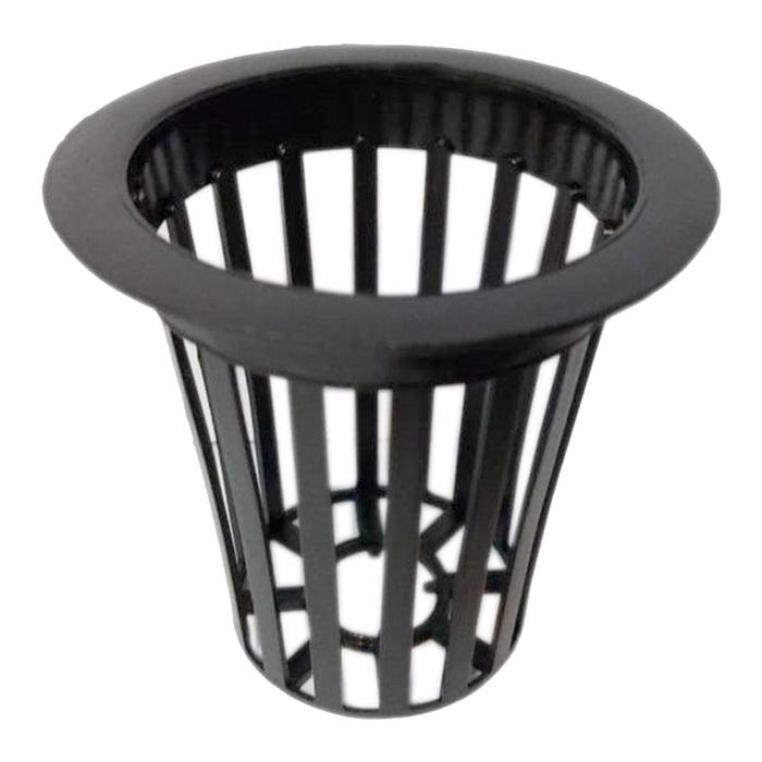 Canastillas Raiz Flotante MXBSK-021 500 Pzs 2" Diámetro Altura 6 cm Negro Plástico, HydroBlack