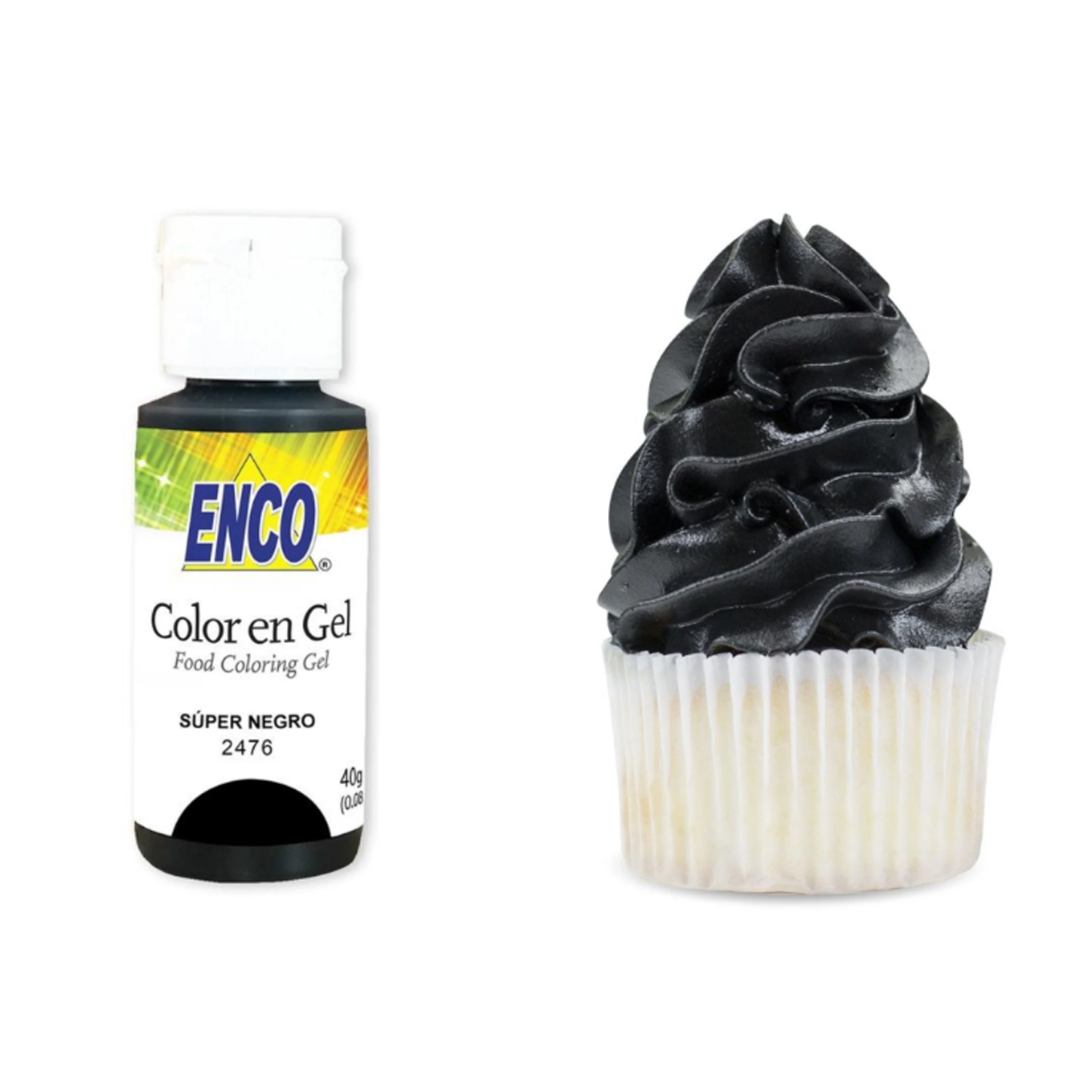 COLOR EN GEL ENCO SUPER NEGRO 40G