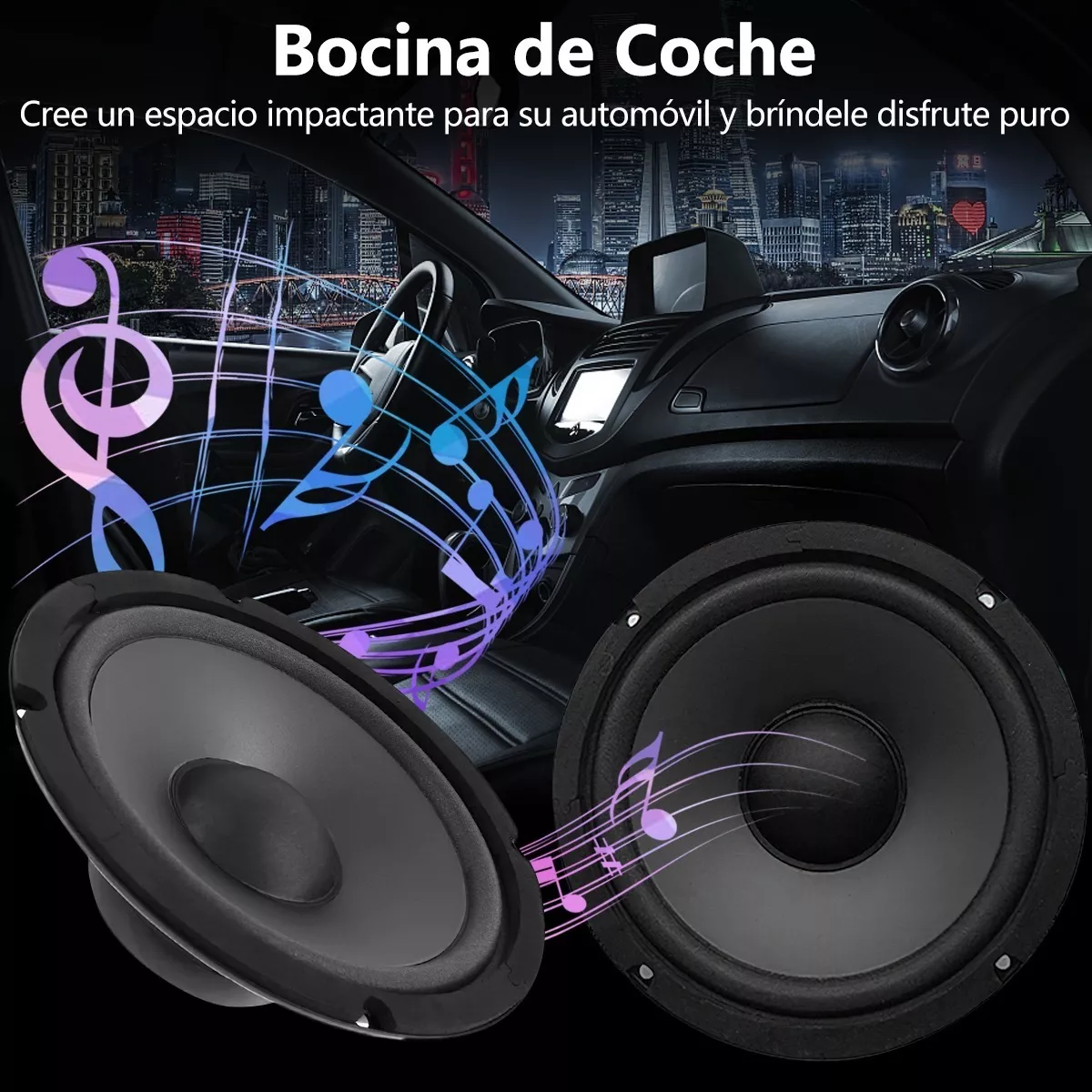 Juego Bocinas Carro 6.5 Pulgadas 600w Speakers