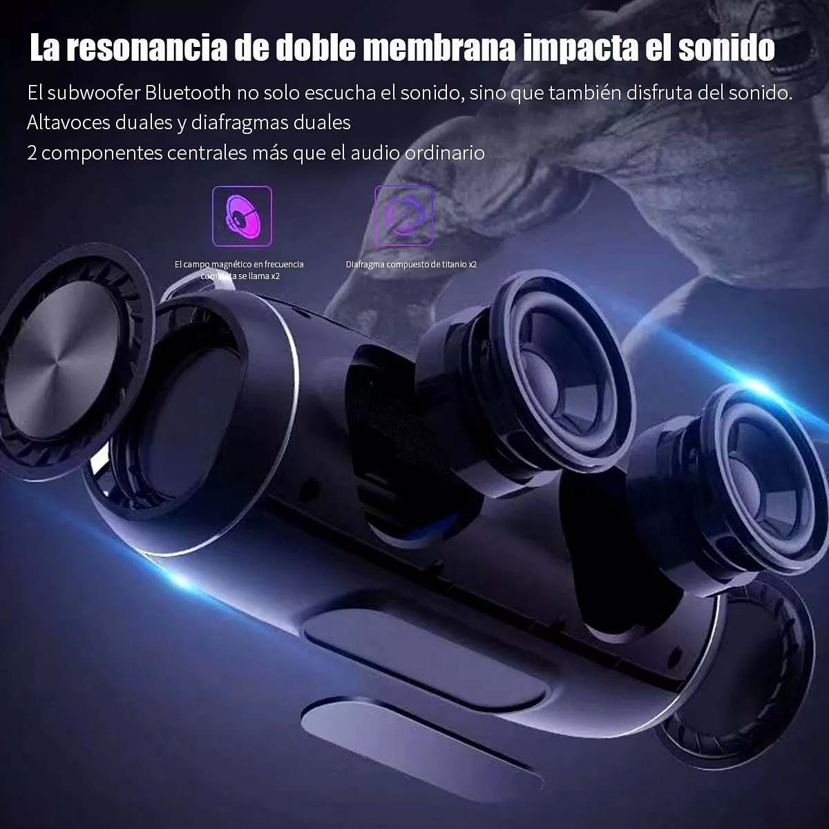 Mini Bocinas Bluetooth Inalambrica Portátil Recargable Negro