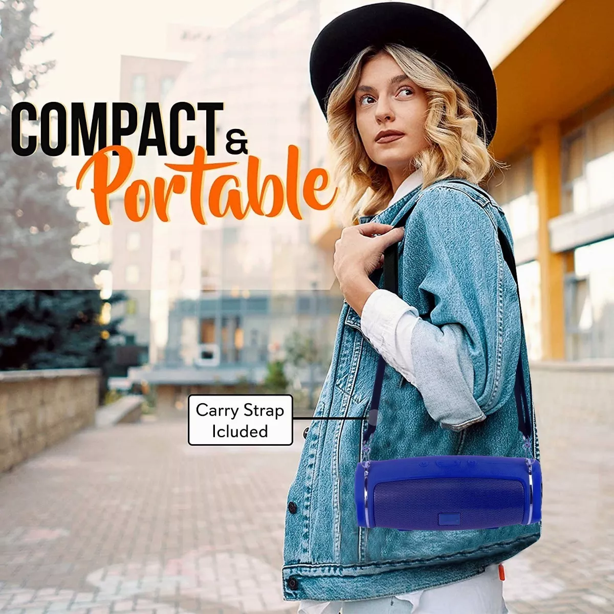 Mini Bocinas Bluetooth Inalambrica Portátil Recargable Azul