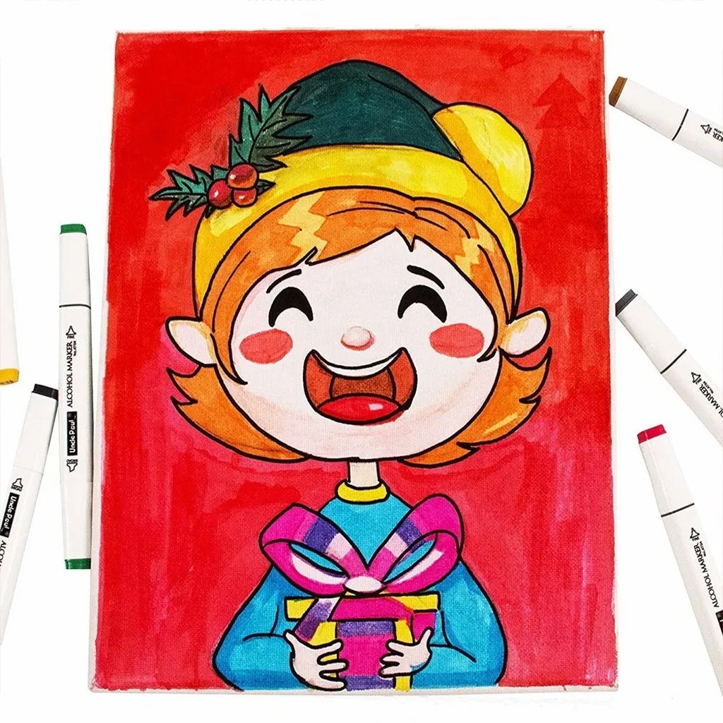 Plumones Doble Punta 48 Marcadores.