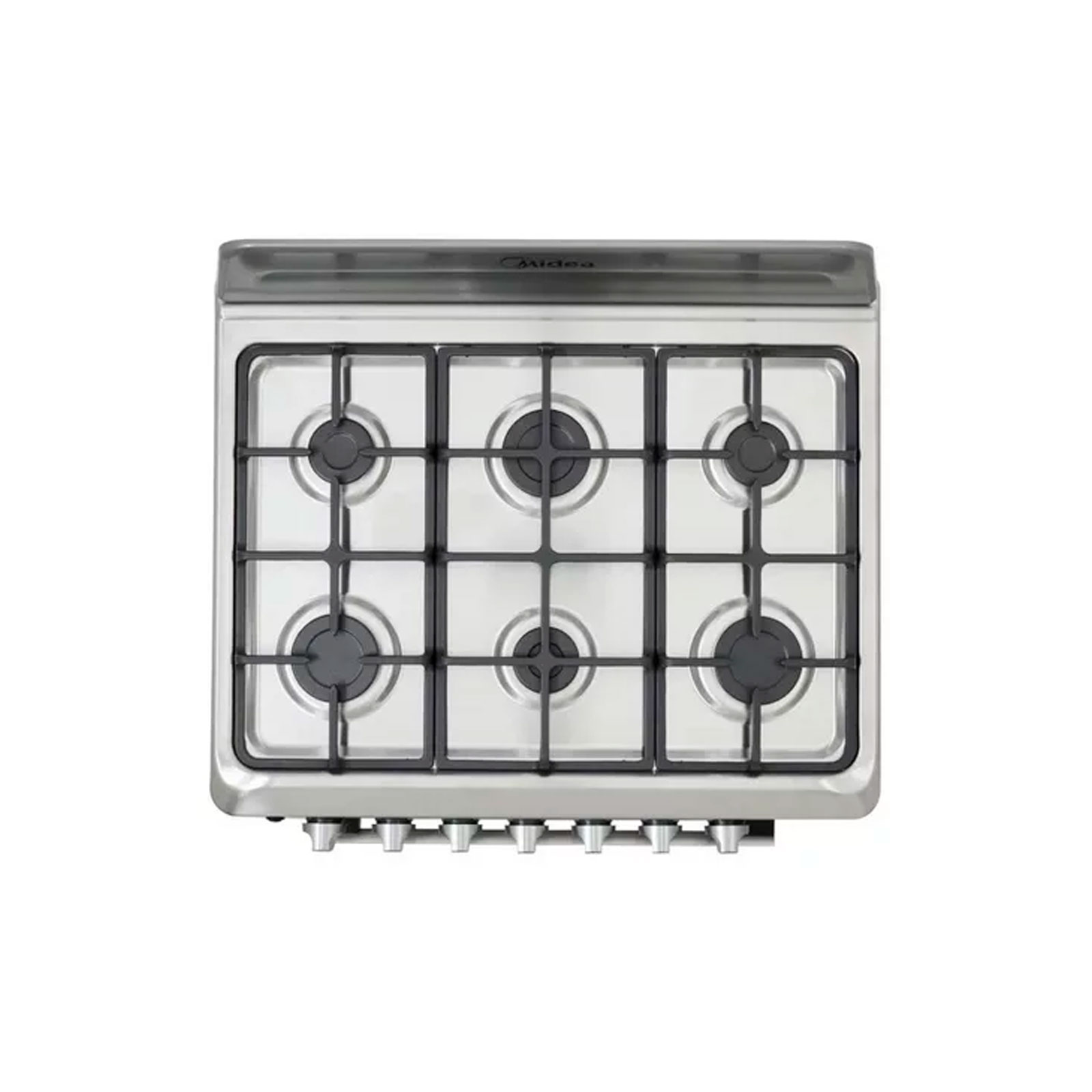 Estufa de Piso 30" 6 Quemadores Silver con Copete Midea