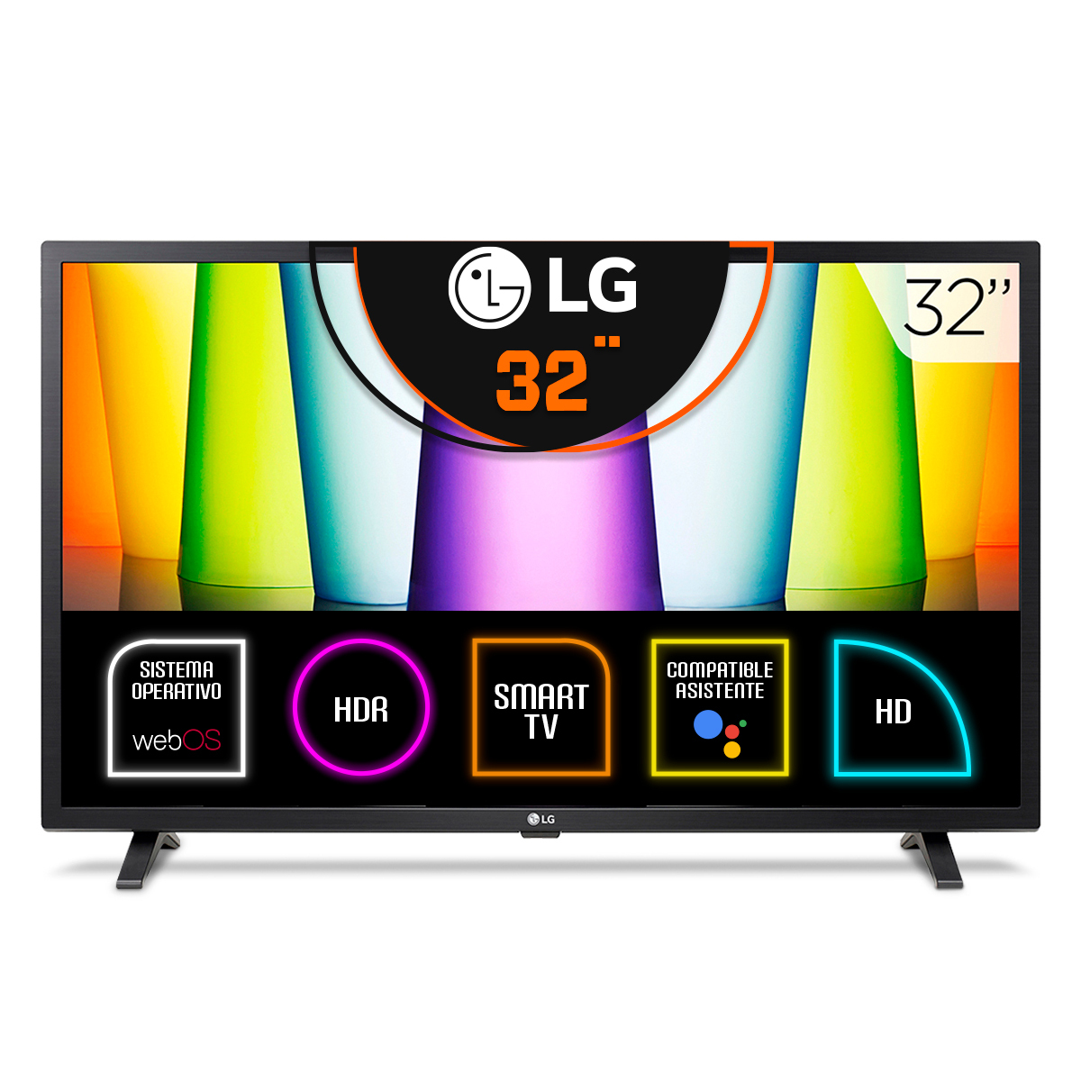 Smart TV LG 32LQ630BPSA 32 pulgadas HD ThinQ 60Hz Nativo