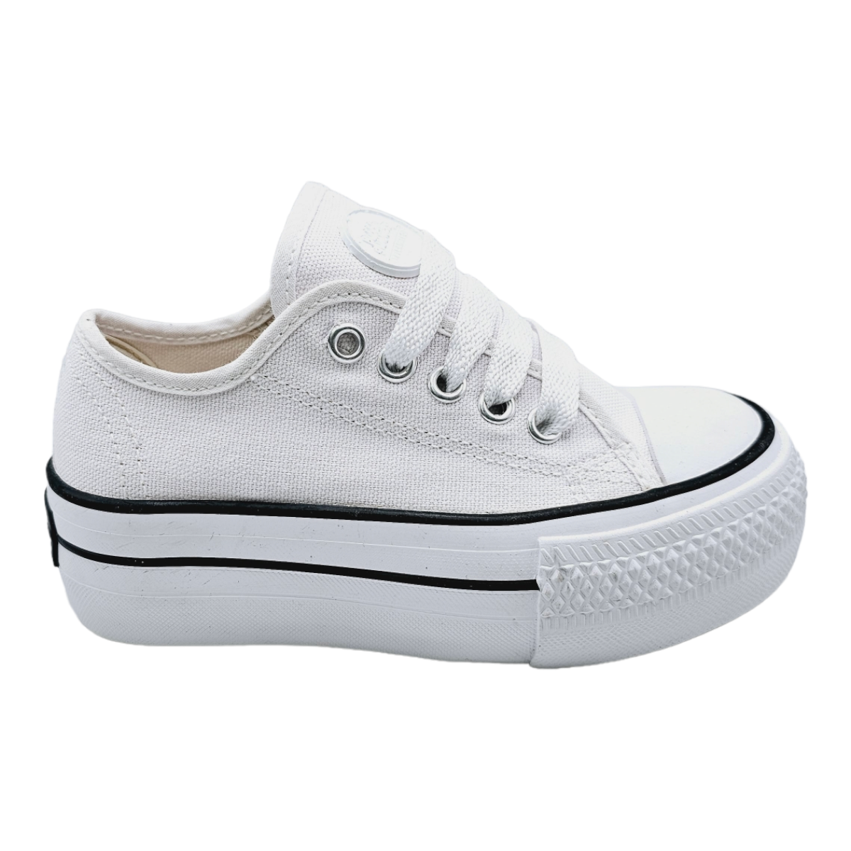 Tenis Bubble Gummers Choclo Plataforma Blanco ROKU Juvenil 22 AL 26