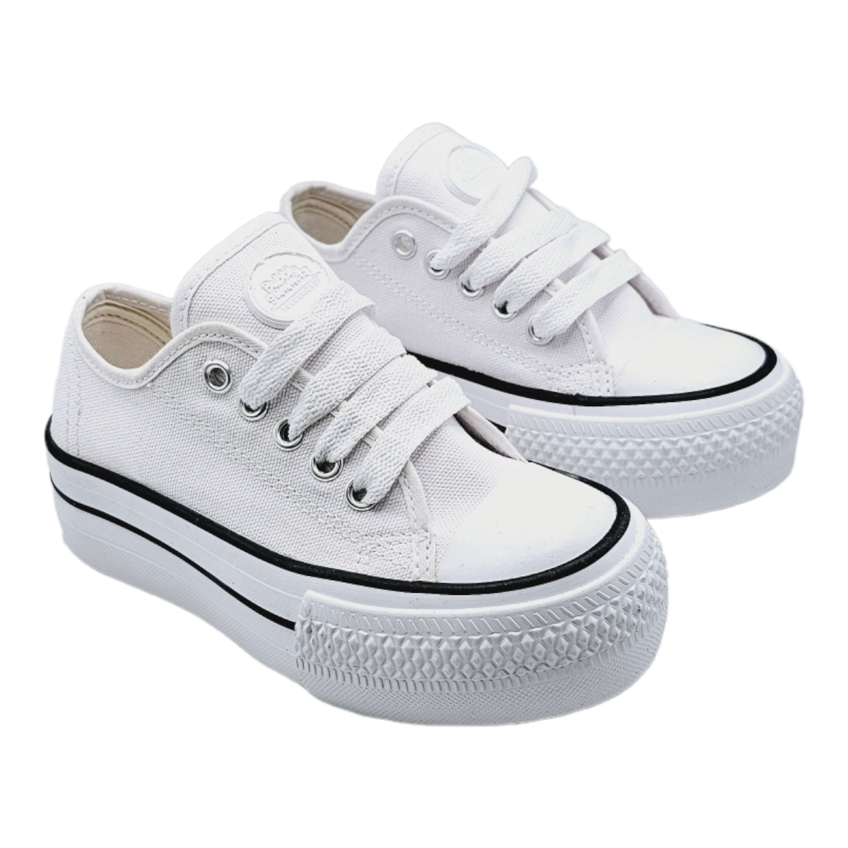 Tenis Bubble Gummers Choclo Plataforma Blanco ROKU Juvenil 22 AL 26