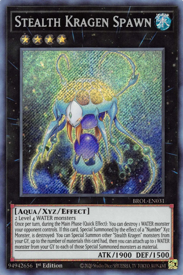 Yugioh Stealth Kragen Spawn Secret Rare 1st Edition - Konami