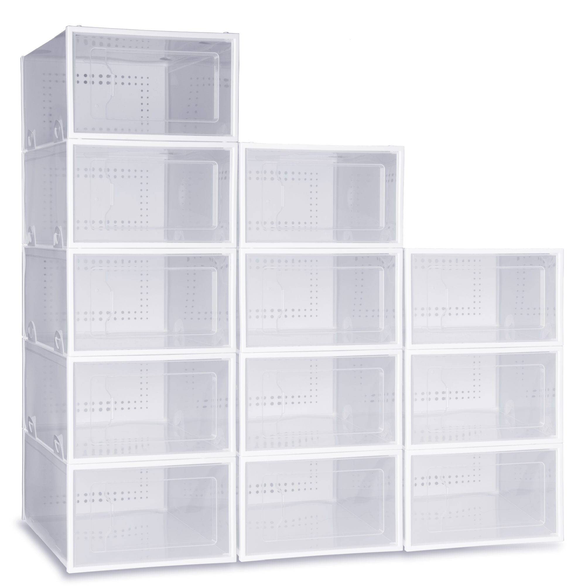 12 Cajas Organizadoras de plástico para zapatos Magma Life